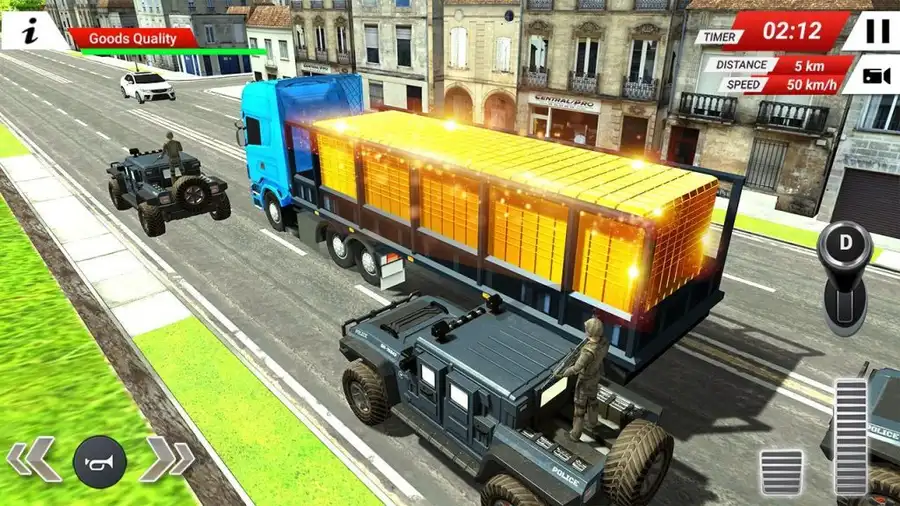 Gold Transport Truck Driver 2020 SellUnitySourceCode