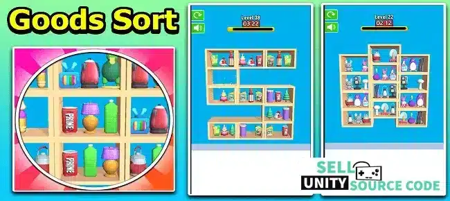 Goods Matching Sort 3D Puzzle Trending Game Unity SellUnitySourceCode 