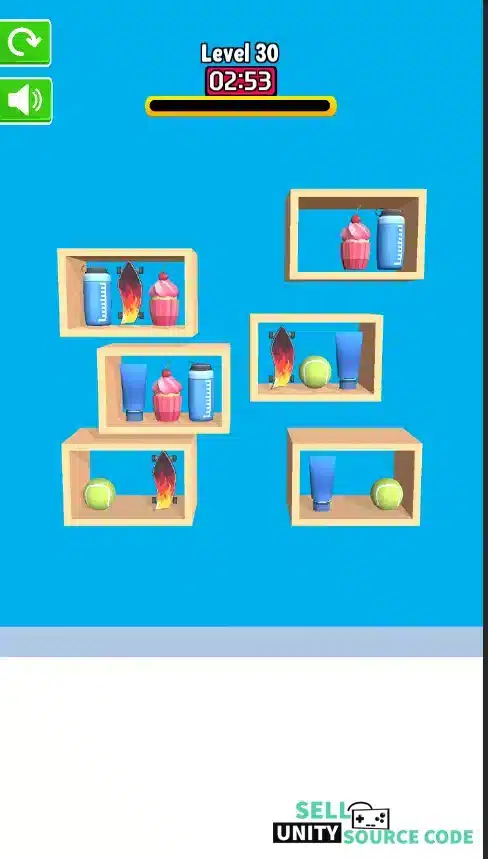 Goods Matching Sort 3D Puzzle Trending Game Unity SellUnitySourceCode  screenshot 2