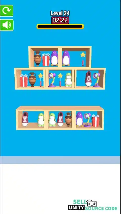 Goods Matching Sort 3D Puzzle Trending Game Unity SellUnitySourceCode  screenshot 3