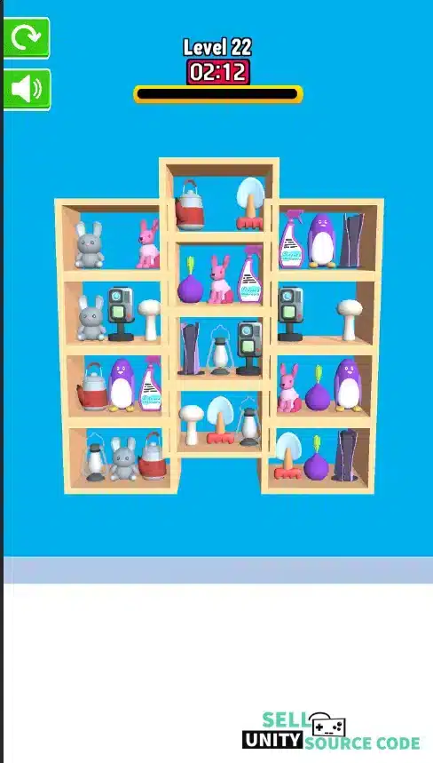 Goods Matching Sort 3D Puzzle Trending Game Unity SellUnitySourceCode  screenshot 5