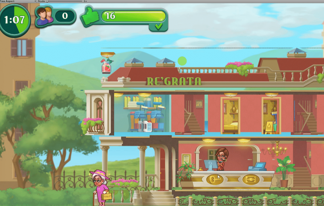 Grand Hotel Mania Hotel Games Unity Source Code screenshot 3