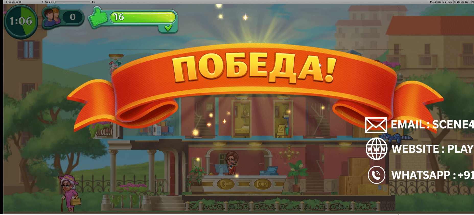 Grand Hotel Mania Hotel Games Unity Source Code screenshot 4