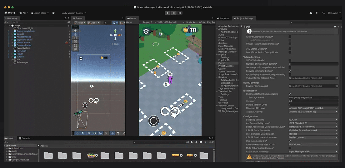 Graveyard Idle Unity Code Playsourcecode screenshot 4