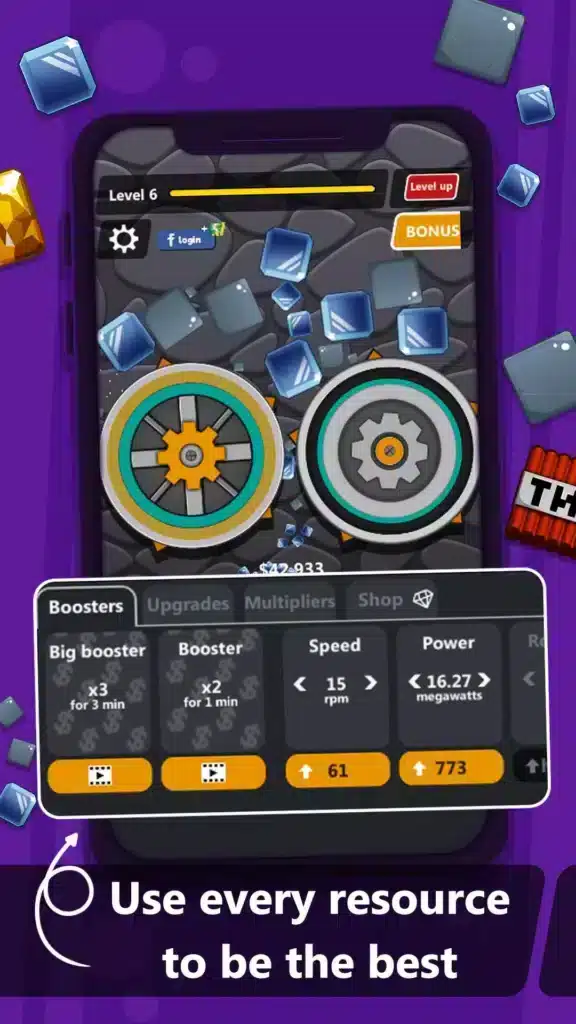 Grind My Gears Idle Game Unity Template – Full Source Code screenshot 4