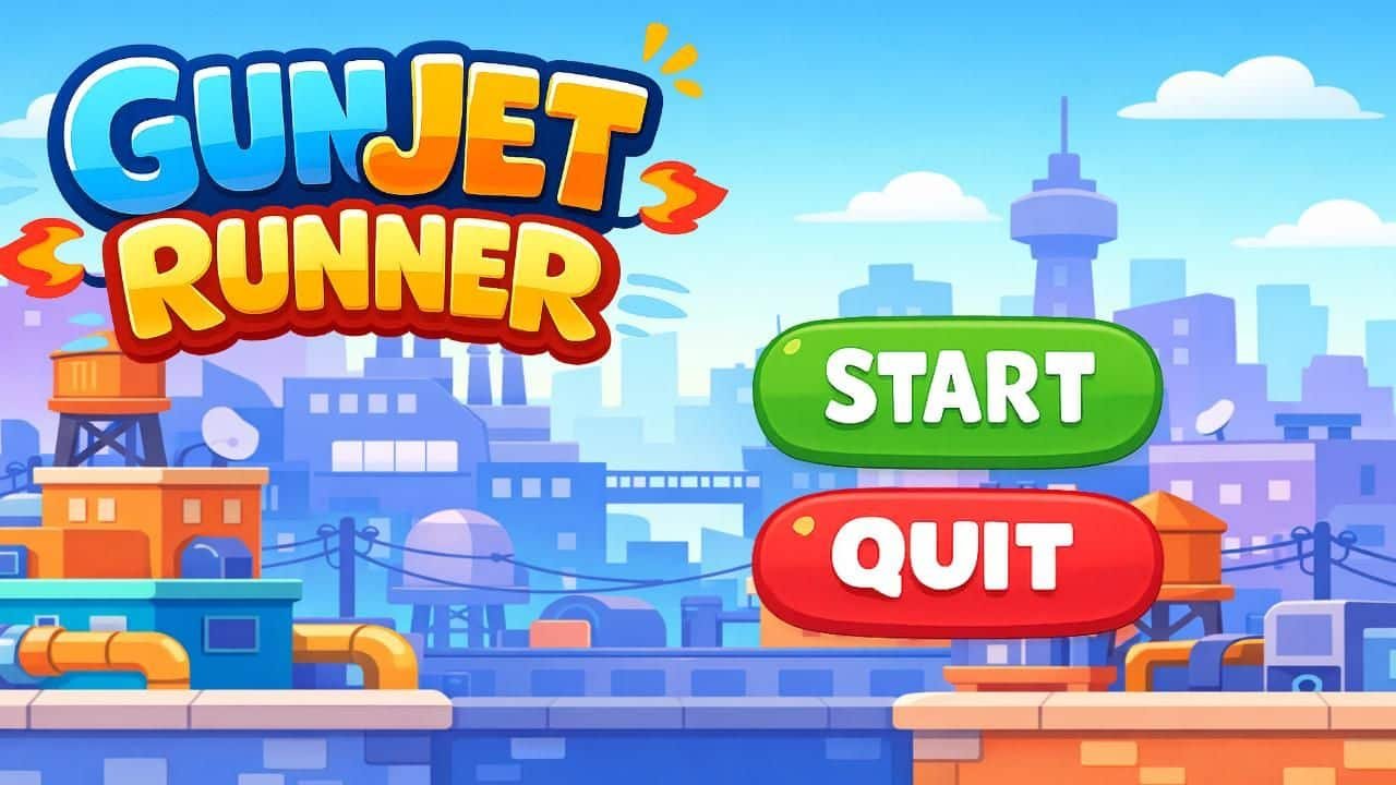 GunJet Runner: 2D Arcade Unity Source Code – Ready to Publish (Ads & Shop) screenshot 2