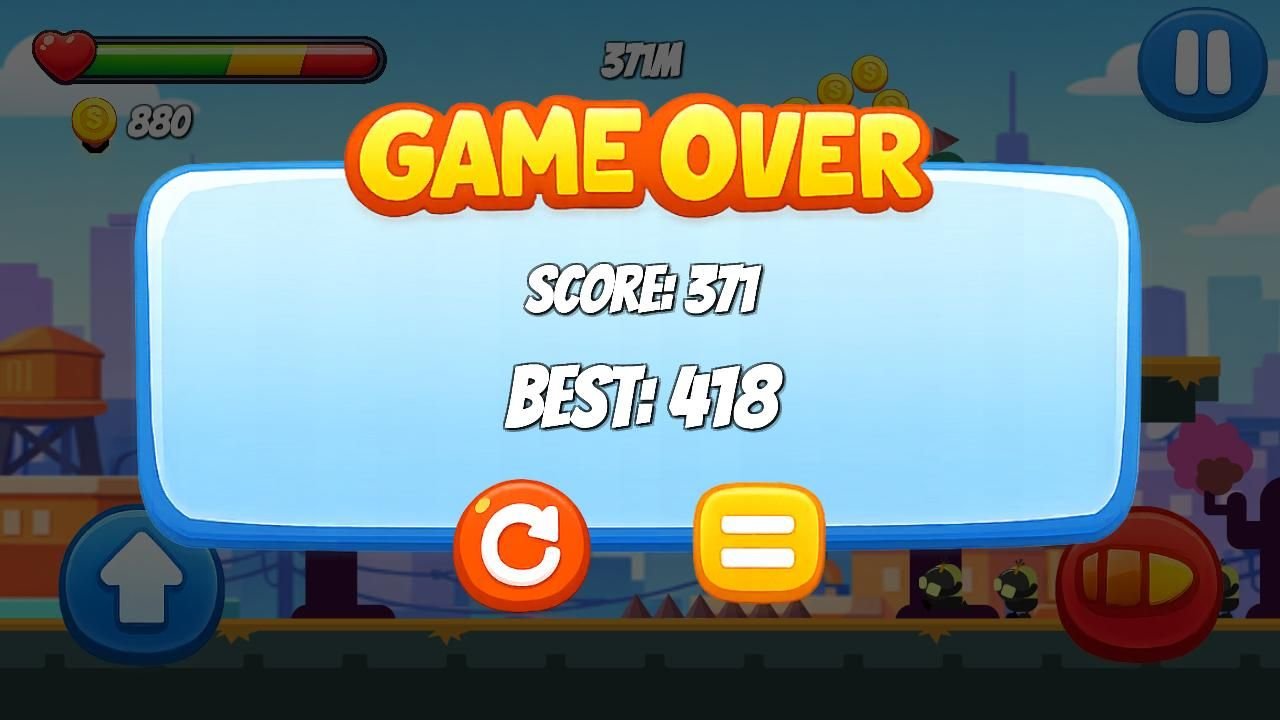 GunJet Runner: 2D Arcade Unity Source Code – Ready to Publish (Ads & Shop) screenshot 4