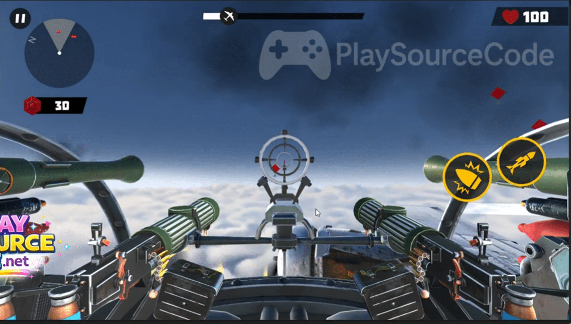 Gunner War - Air combat Sky Unity Complete Projec screenshot 5