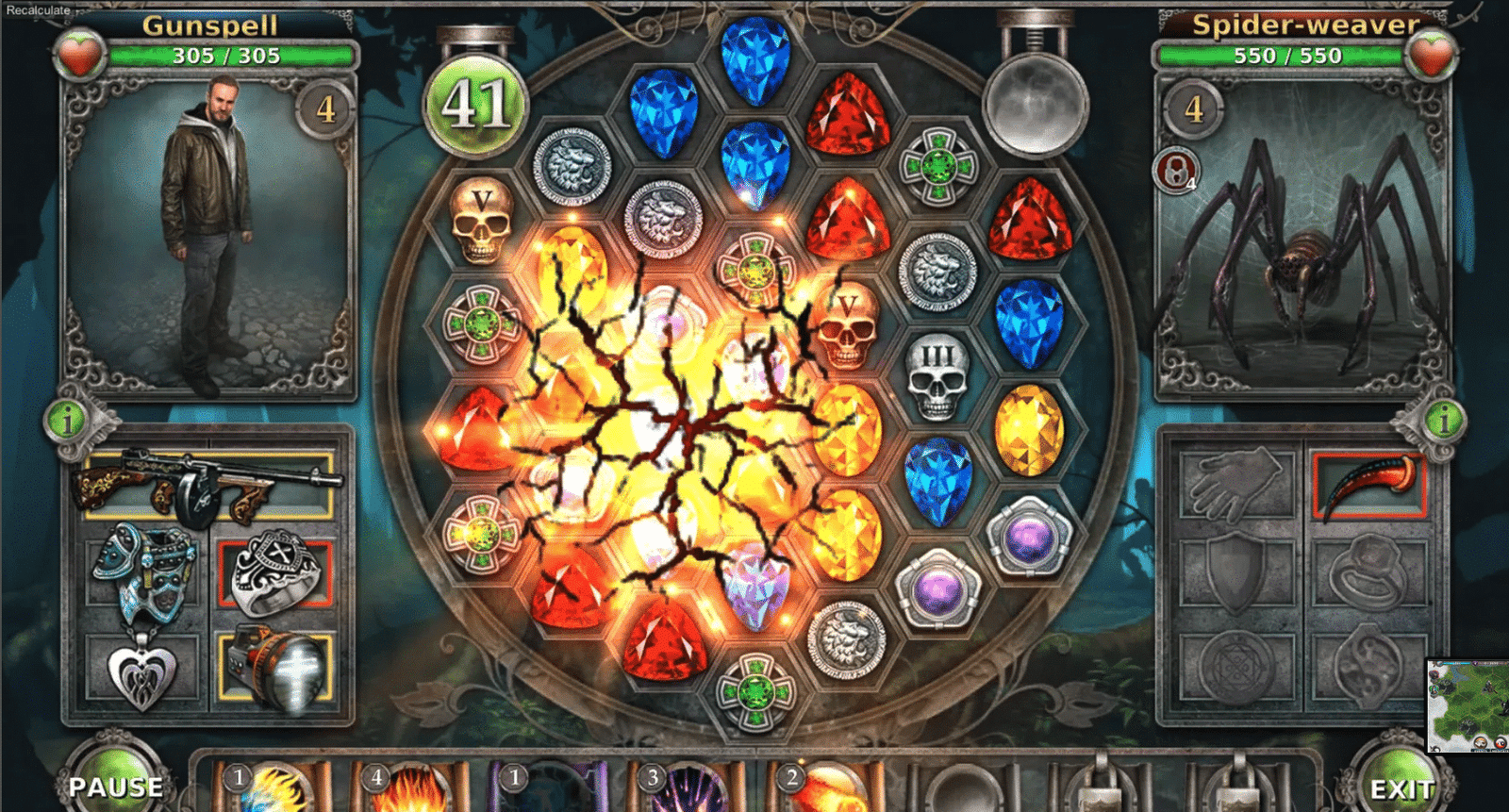 Gunspell: Match-3 RPG Puzzle Adventure Unity Source Code (Guns & Magic) screenshot 5