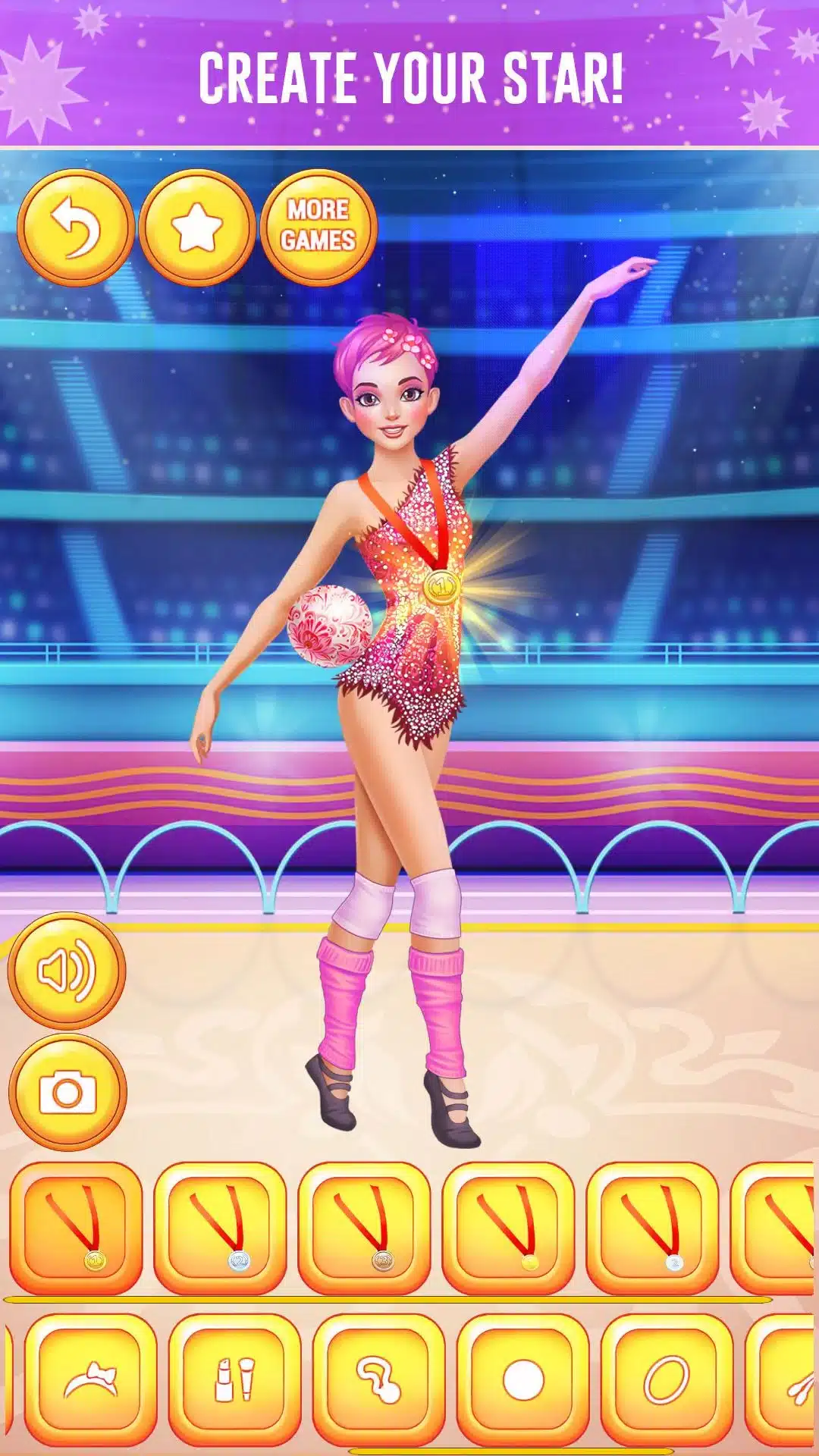 Gymnastics Girls Dress Up Game Unity Game screenshot 2