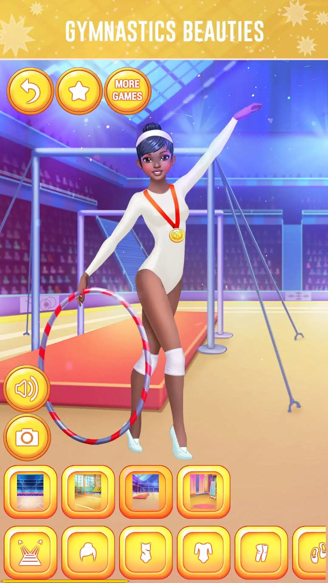 Gymnastics Girls Dress Up Game Unity Game screenshot 3