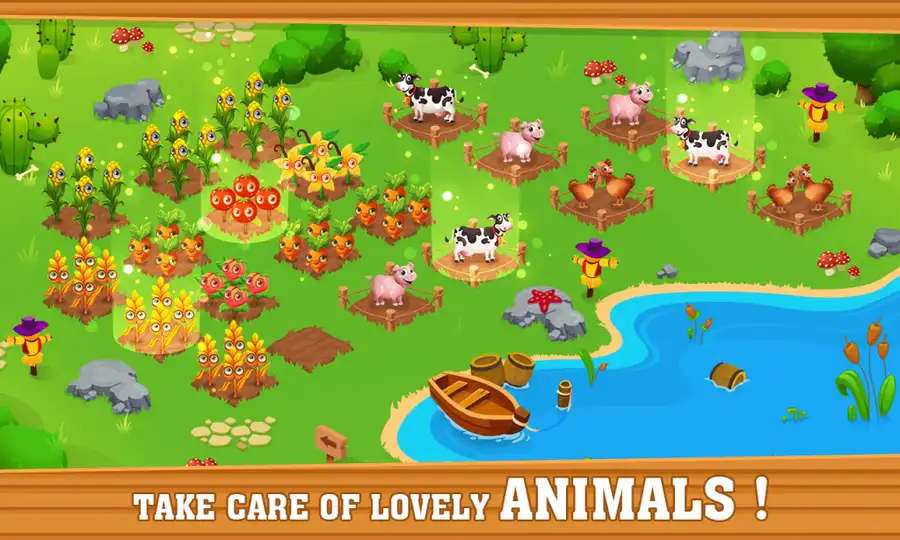 Happy Farm Day : Farm Empire SellUnitySourceCode   screenshot 5