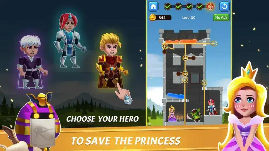 Hero Rescue - Pin Puzzle - Pul SellUnitySourceCode 