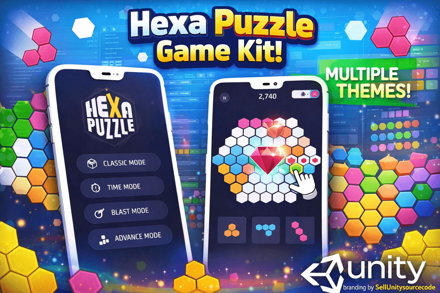 Hexa Puzzle Game Kit! SellUnitySourceCode 