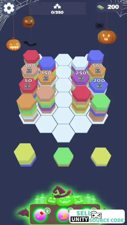 Hexa Sort Puzzle3D. SellUnitySourceCode screenshot 2
