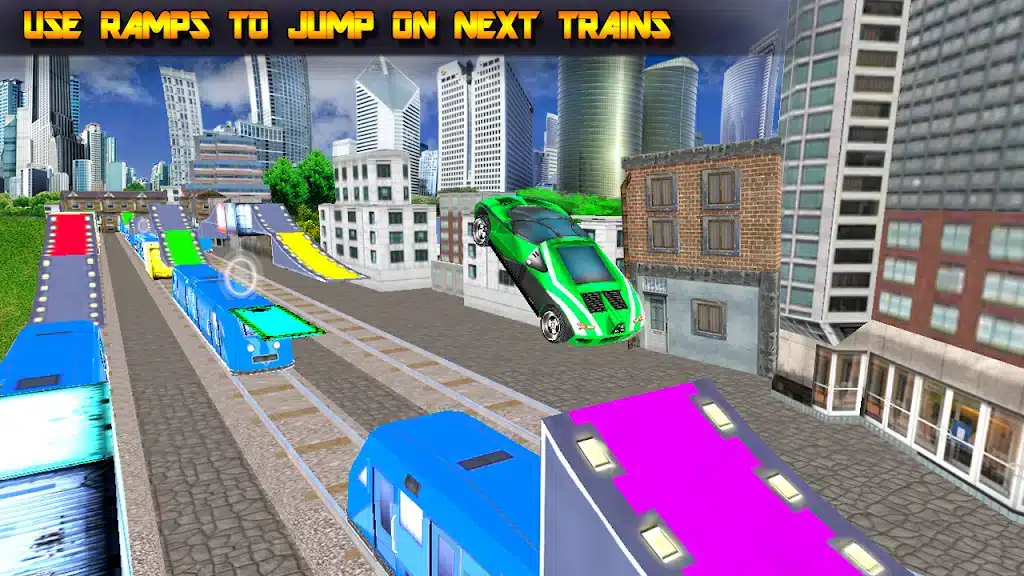 Highway Car Stunt on Crazy Train Fun Mania SellUnitySourceCode screenshot 3
