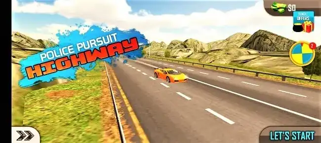 Highway Getaway Police Car Chase : Drift Racing 64 SellUnitySourceCode 