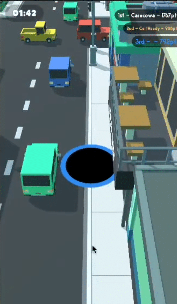 Hole.io 3D Game Buy Unity Source Code screenshot 3
