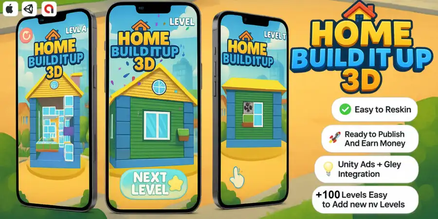 Home Build It Up 3D – Puzzle Mobile Game