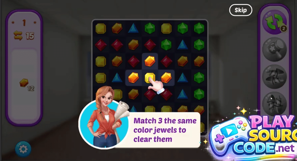 Home Design Makeover  Match-3 Game Unity Code screenshot 3