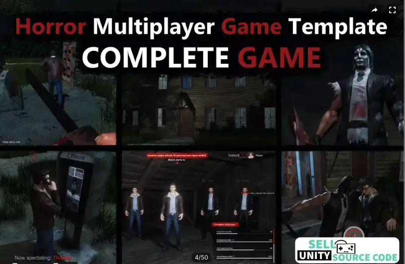 Horror Multiplayer Game Template SellUnitySourceCode