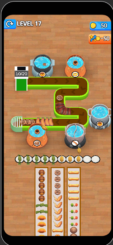 HotPot Flow Food Game 3D UNITY SOURCE CODE screenshot 2