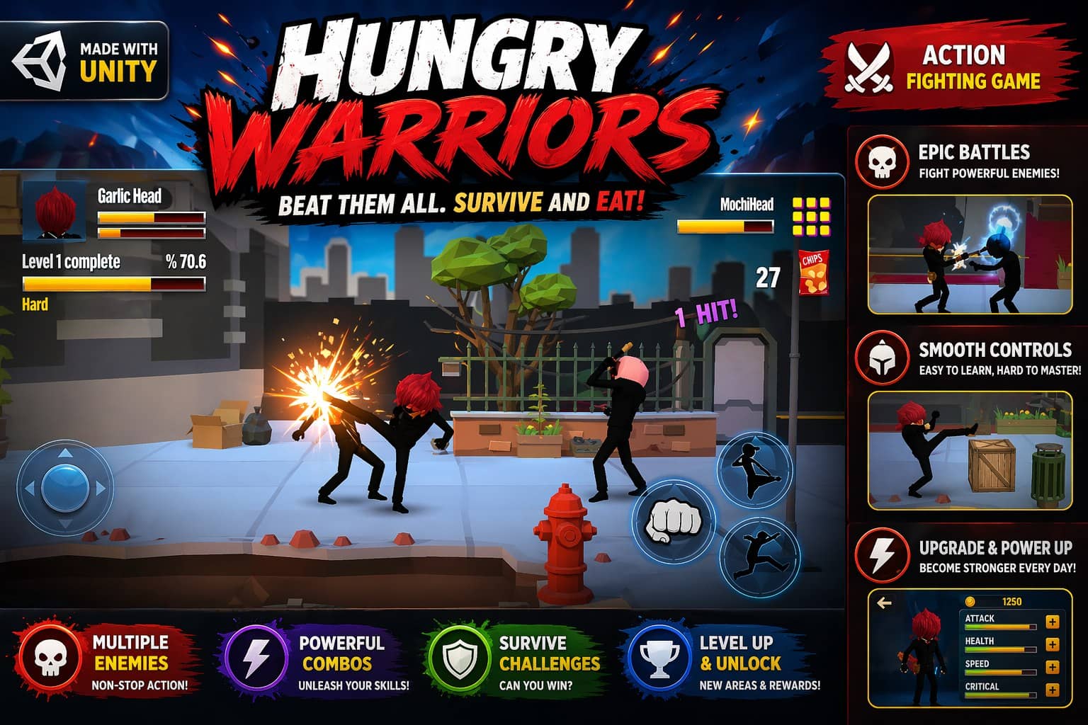 Hungry Warriors Unity Complete Project