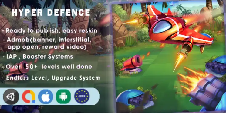 Hyper Defence Game – Unity Source Code