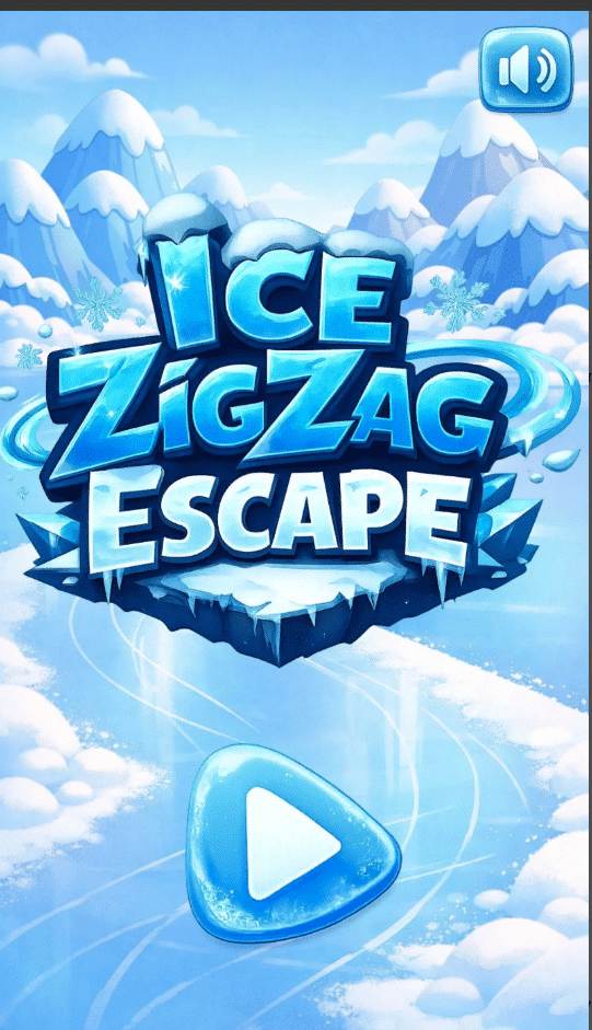 Ice ZigZag Escape: 2D Endless Casual Game Unity Source Code (Android/iOS/WebGL) screenshot 3
