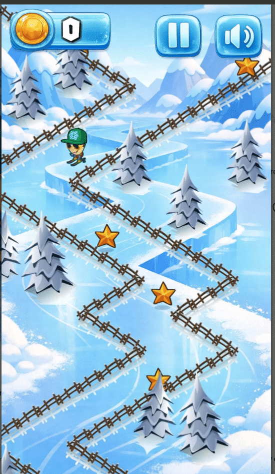 Ice ZigZag Escape: 2D Endless Casual Game Unity Source Code (Android/iOS/WebGL) screenshot 4
