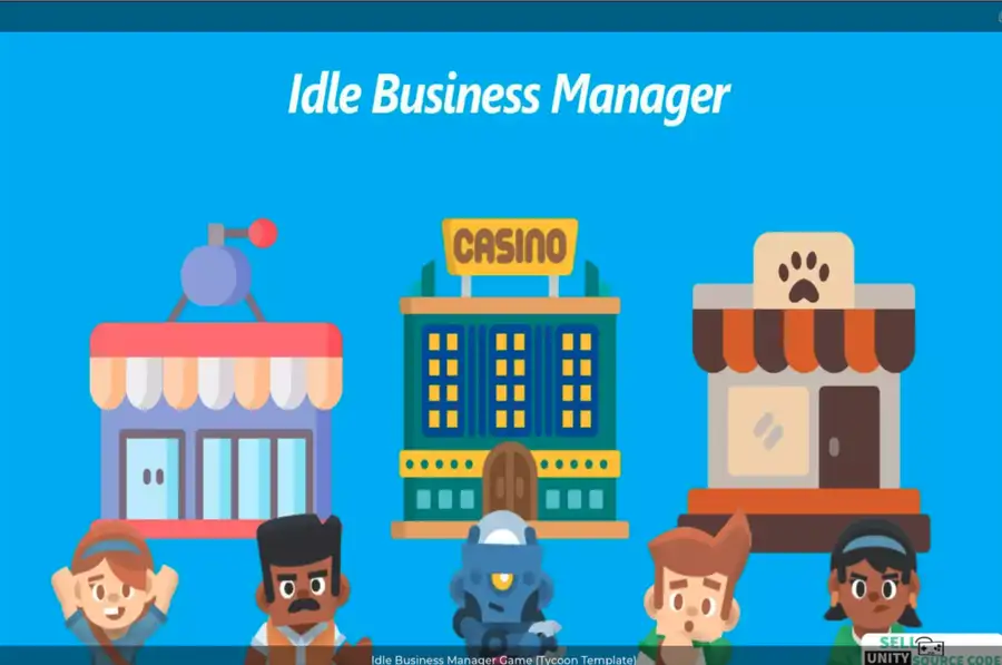 Idle Business Manager Game (Tycoon Template) SellUnitySourceCode  