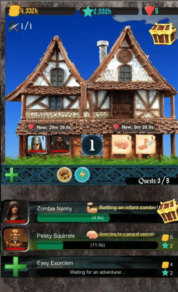 Idle Combat: Incremental RPG Unity Source Code – Guild & Village Builder screenshot 2