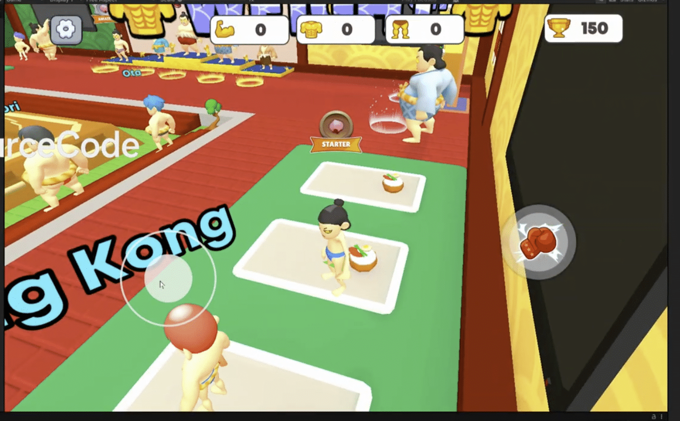 Idle Lifting Sumo Wrestling – Unity Source Code screenshot 2