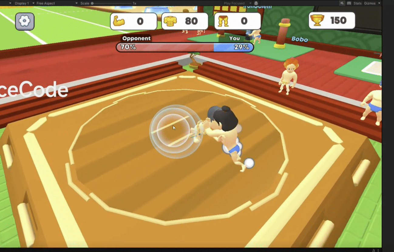Idle Lifting Sumo Wrestling – Unity Source Code screenshot 3