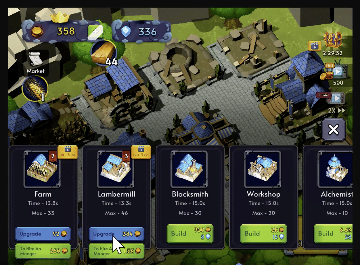 Idle Medieval Kingdom – Tycoon Unity Complete Project screenshot 2