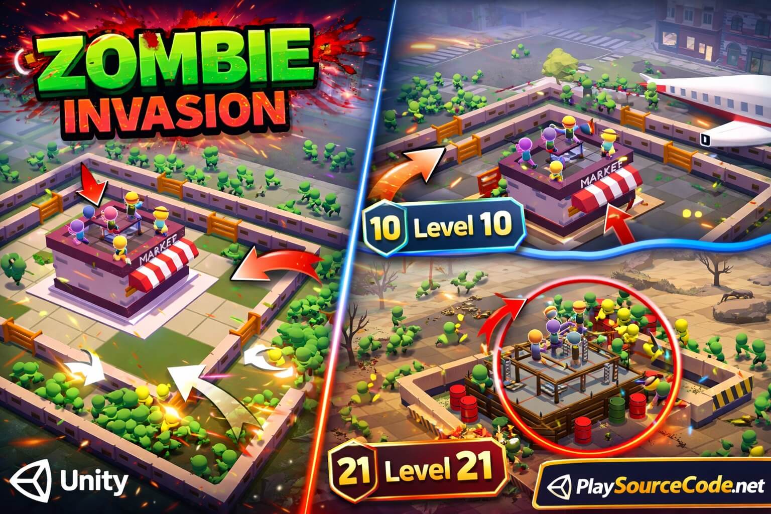 Idle Zombie Invasion  in Unity
