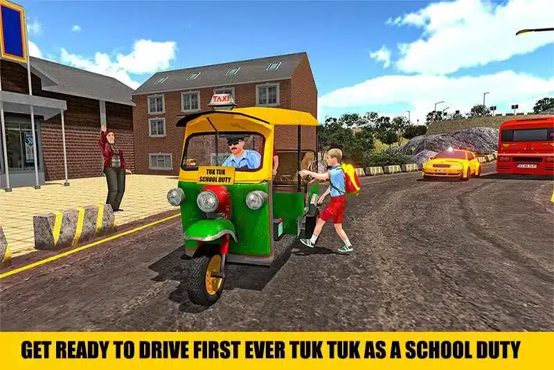 Indian Tuk Tuk School Auto Rickshaw Mountain Drive SellUnitySourceCode screenshot 4