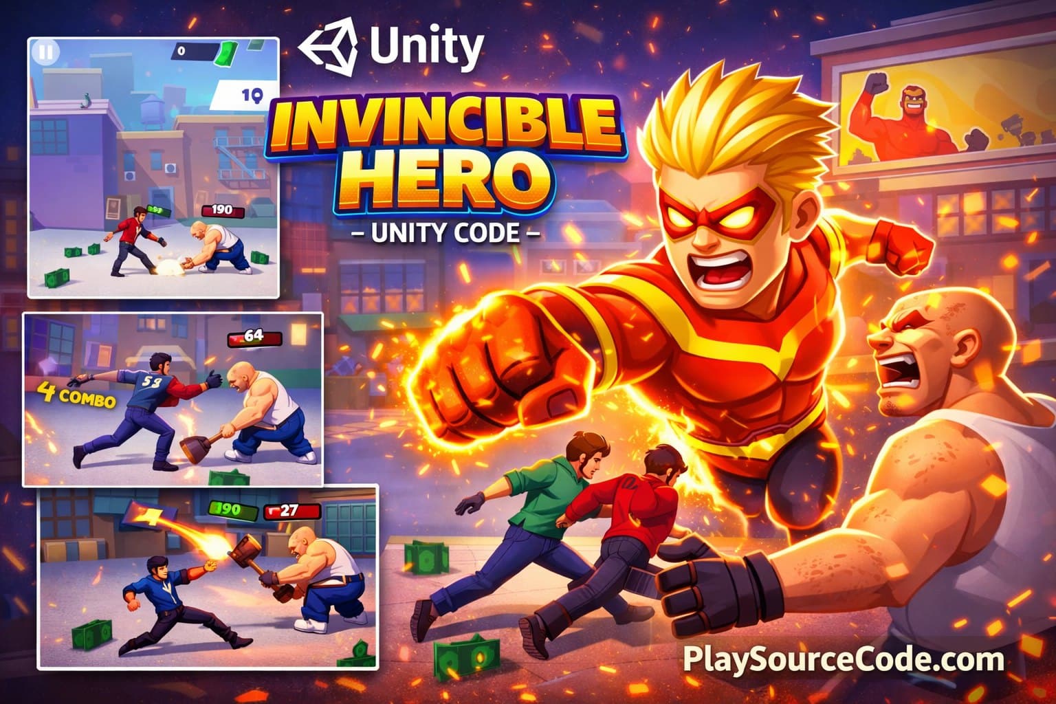 Invincible Hero Unity Game Template
