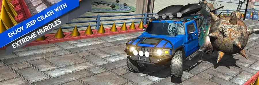 Jeep Driving Crash Simulator: Beam Damage Engine SellUnitySourceCode screenshot 3