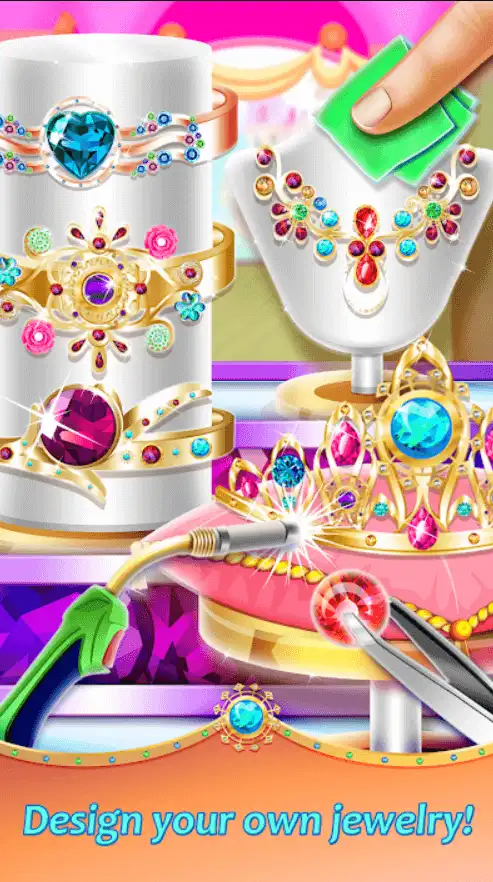 Jewelry Shop Games: Princess Design SellUnitySourceCode screenshot 3