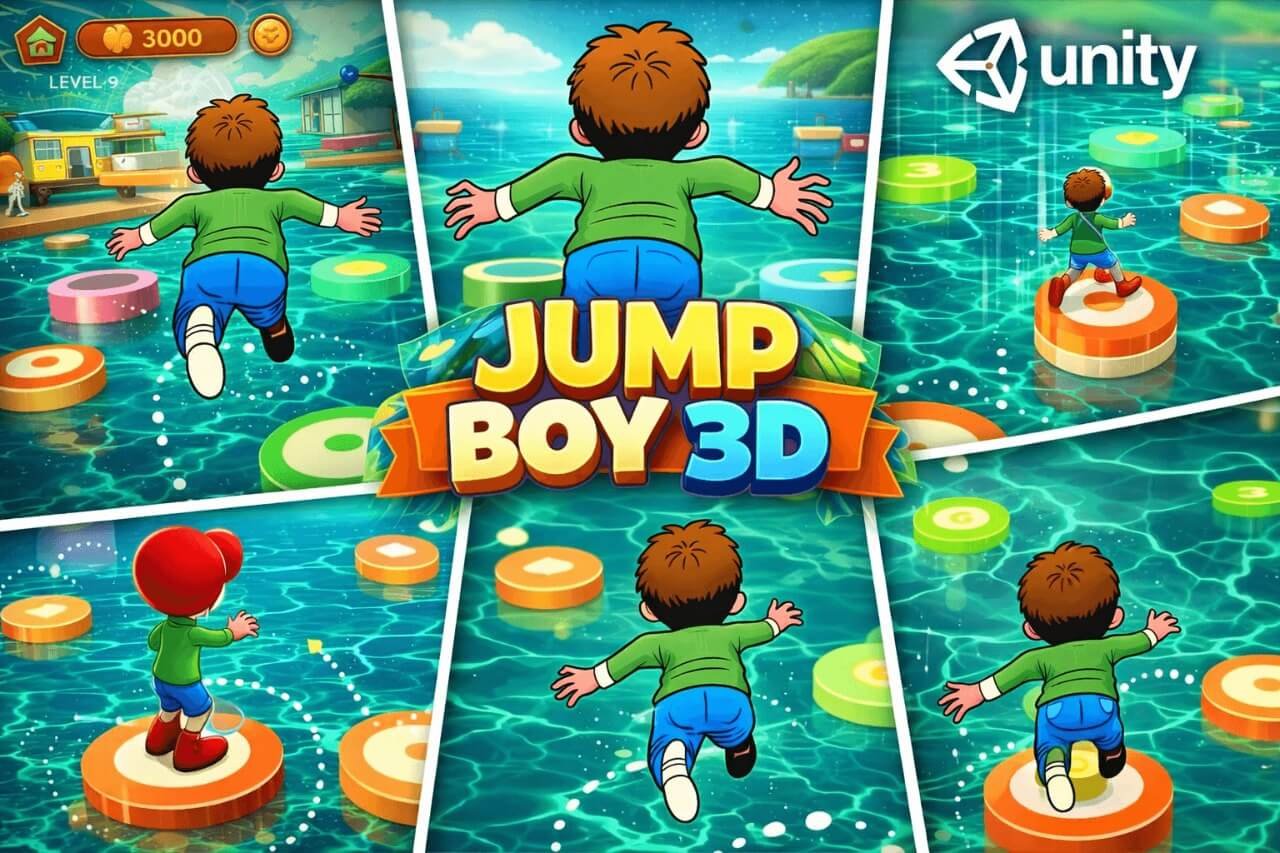 Jump Boy 3D: Tap Tap Jump – 3D Arcade Platformer Game