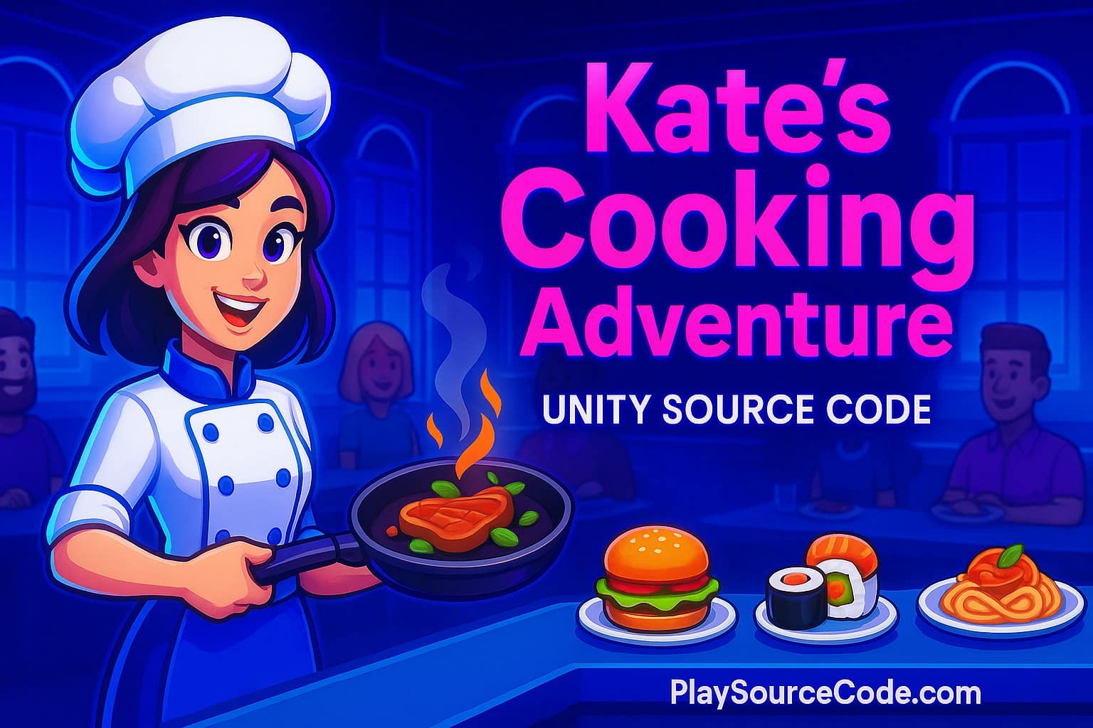 Kate’s Cooking Adventure Time-Management Unity Source Code