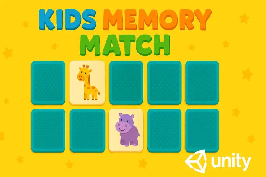 Kids Memory Match Unity Template