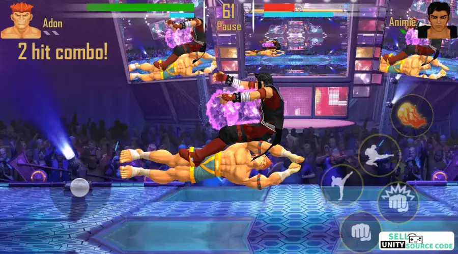 King of Fighters Styled Game template SellUnitySourceCod screenshot 3