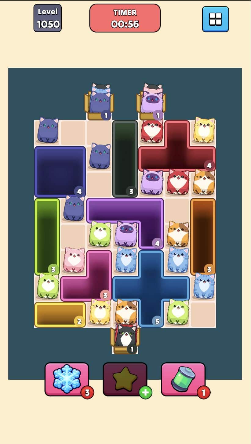 Kitty Hole Jam – 1000 Levels Unity Source Code screenshot 4