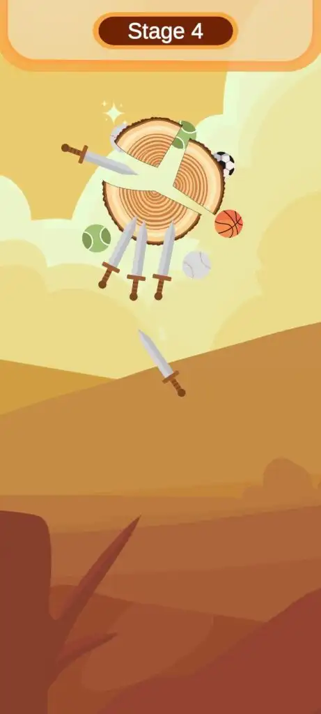 Knife Hit Challenge – Bounce Blade Blitz Unity Source Code screenshot 4