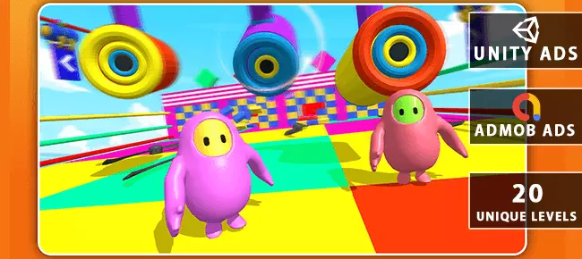🏃Knockout Stumble Run Royale Fall Games SellUnitySourceCode
