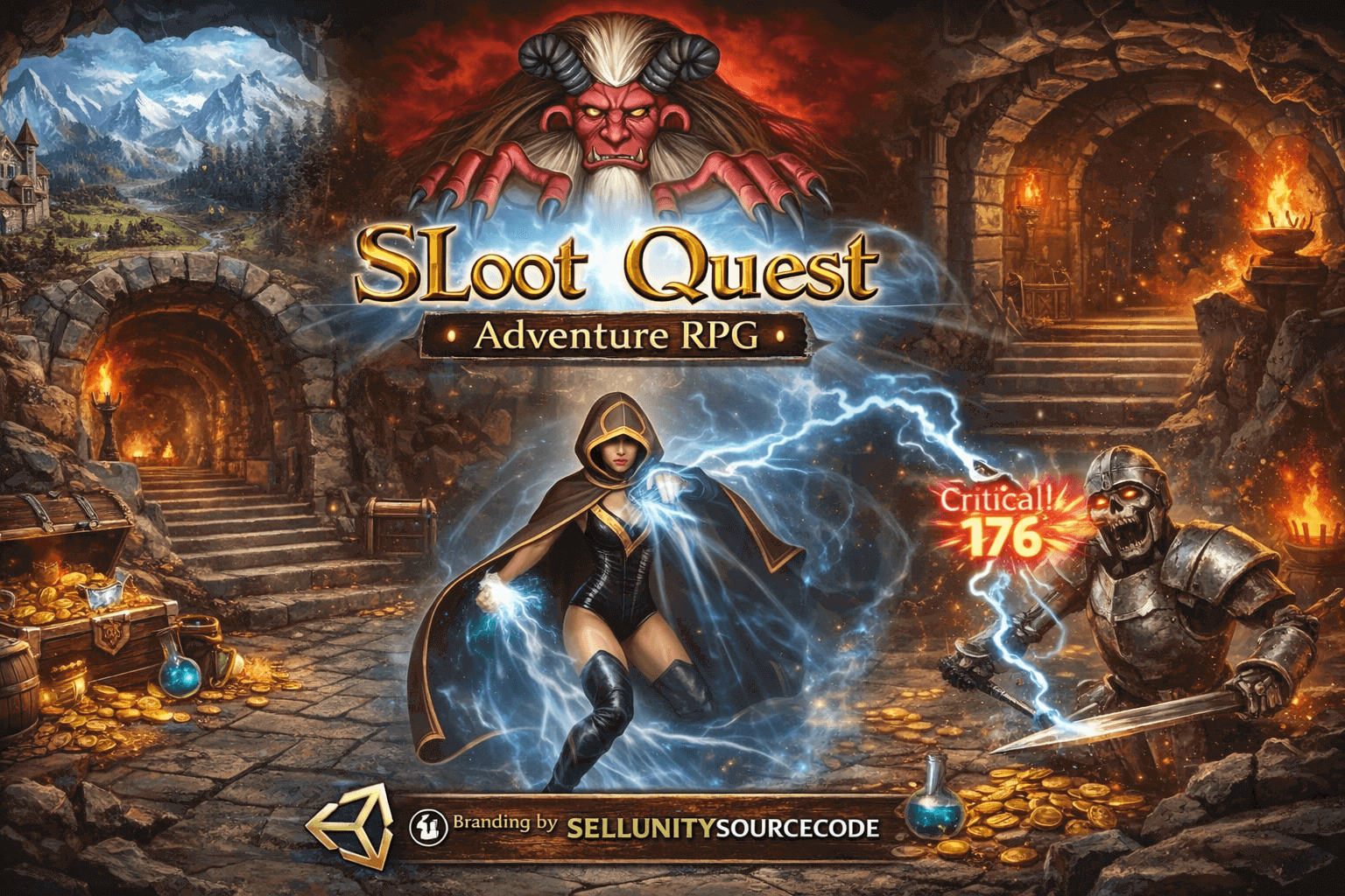 Loot Quest – Adventure RPG Unity Game Source Code