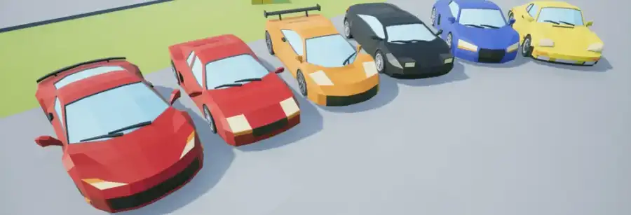 LowPoly Stunt Car Racing – Racing in 3d Car Game 6 SellUnitySourceCode screenshot 3