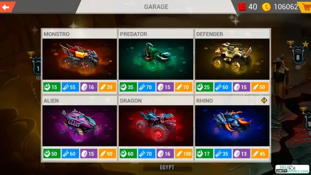 Mad Truck Challenge 4x4 Racing SellUnitySourceCode screenshot 2